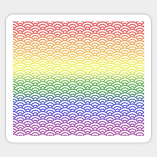 Pastel Pride Waves Sticker